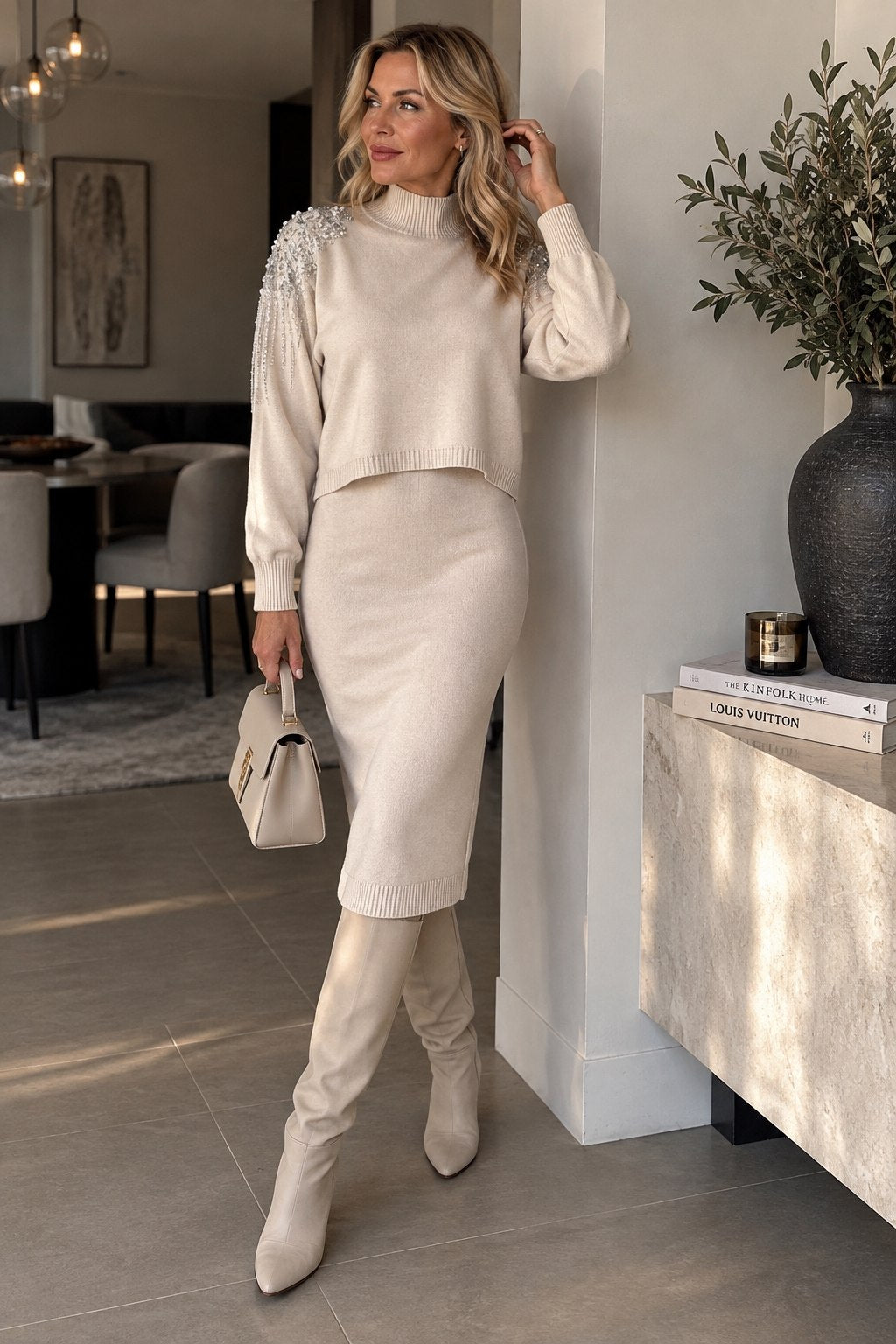 Wendela | Elegante gebreide rokset met franjes