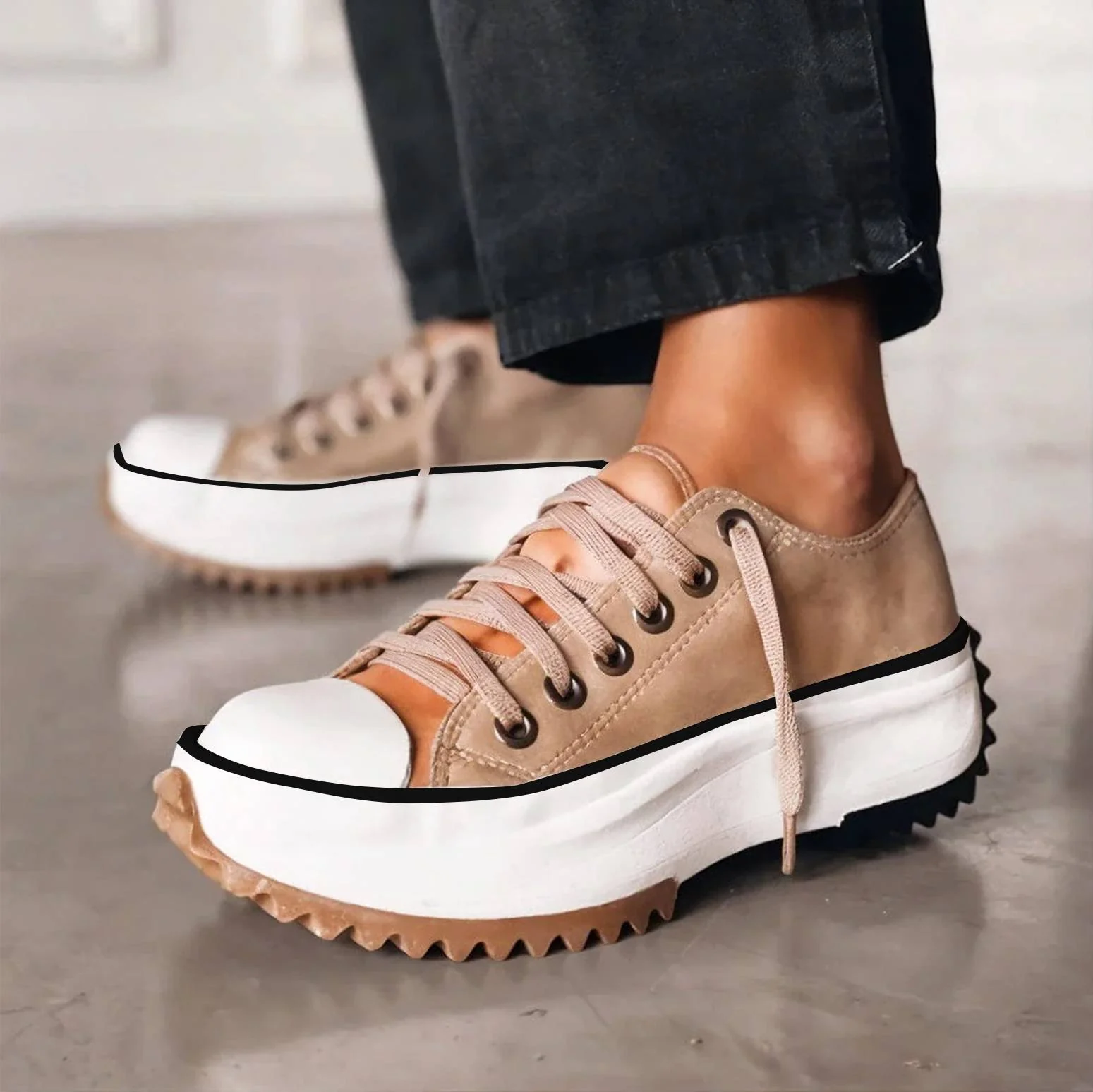 Elsemiek | Plateauschoenen met comfortabele zool