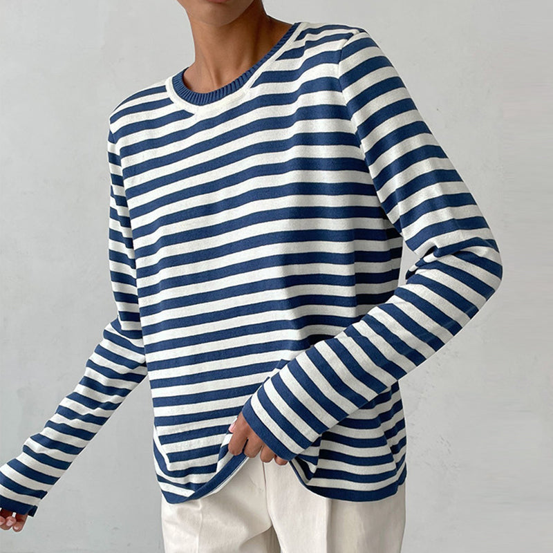 Lumi | Gestreepte zachte longsleeve