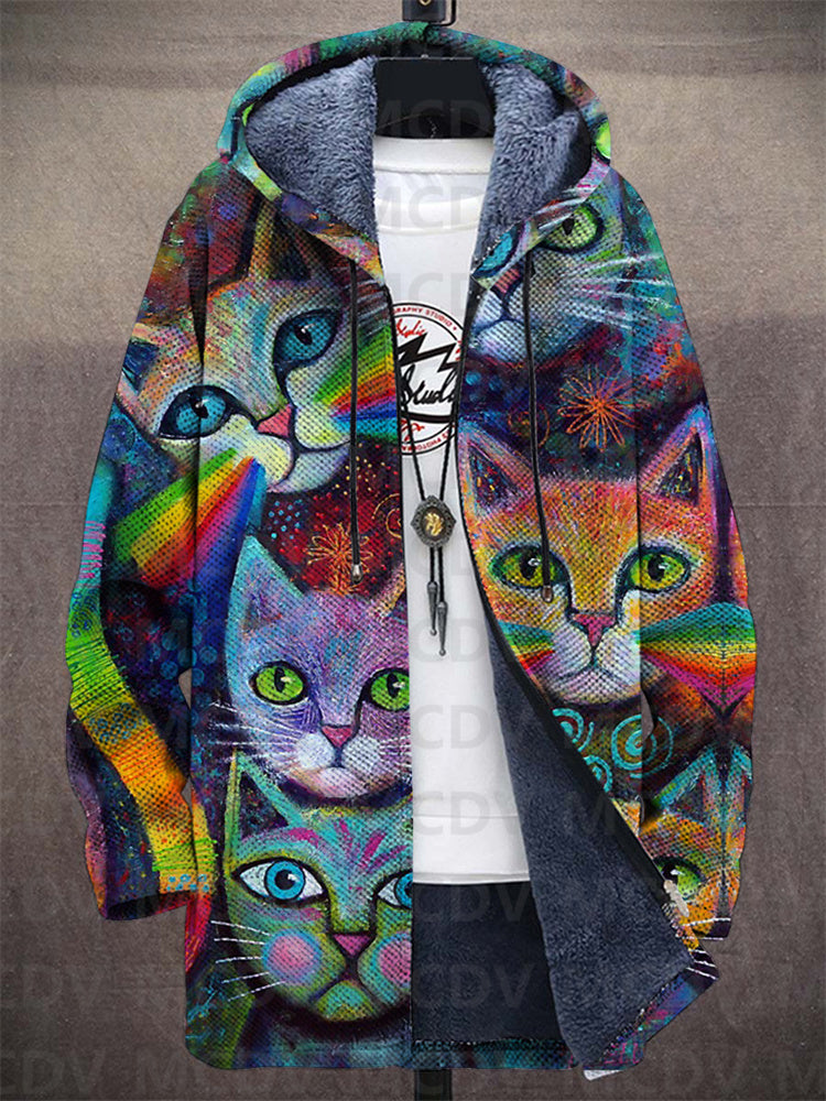 Nolwenn | Kunstzinnige kleurrijke cardigan met capuchon