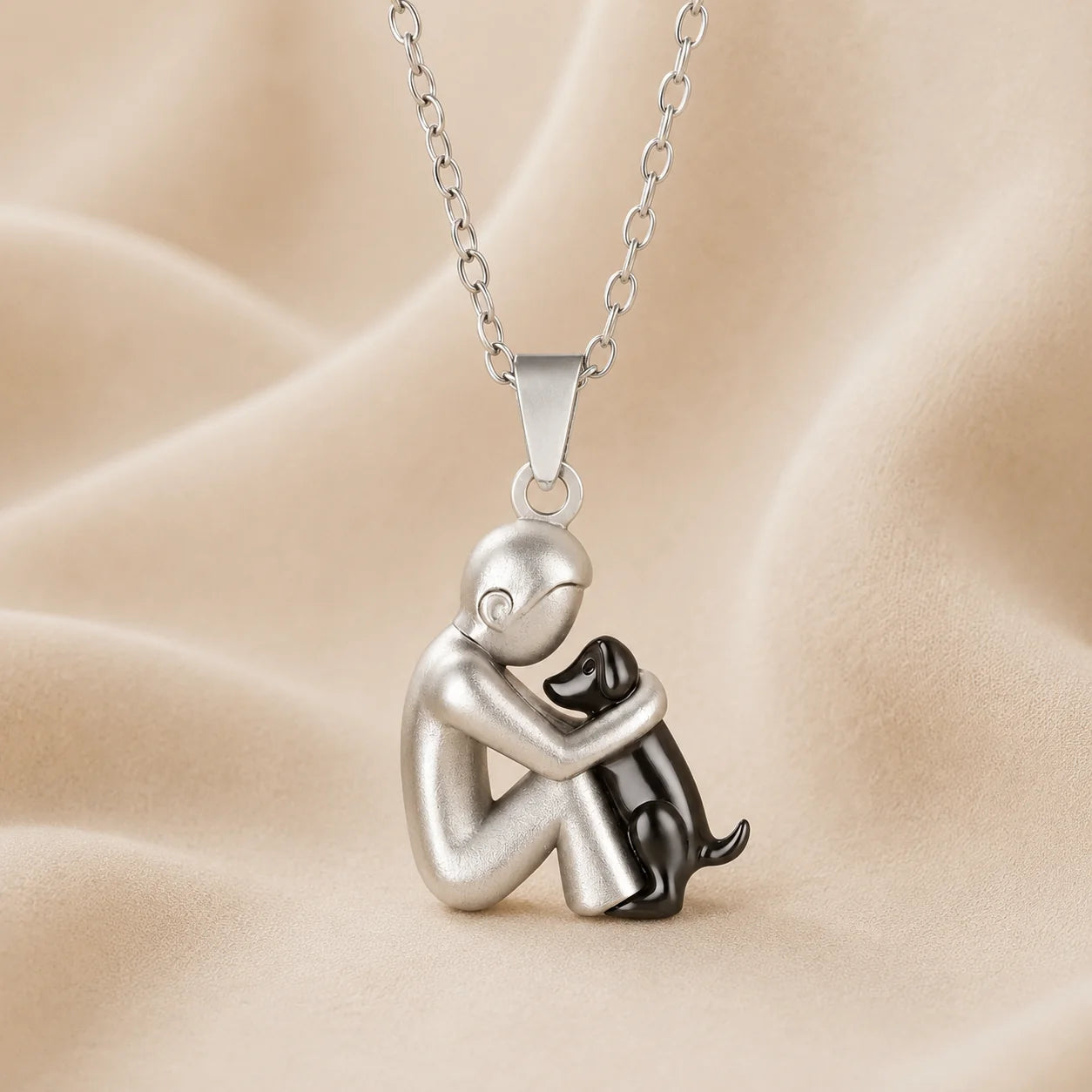 Asta | Symbolische hangerketting hond en mens